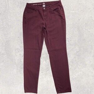 W62 Women’s Maroon Jeans - Size 2